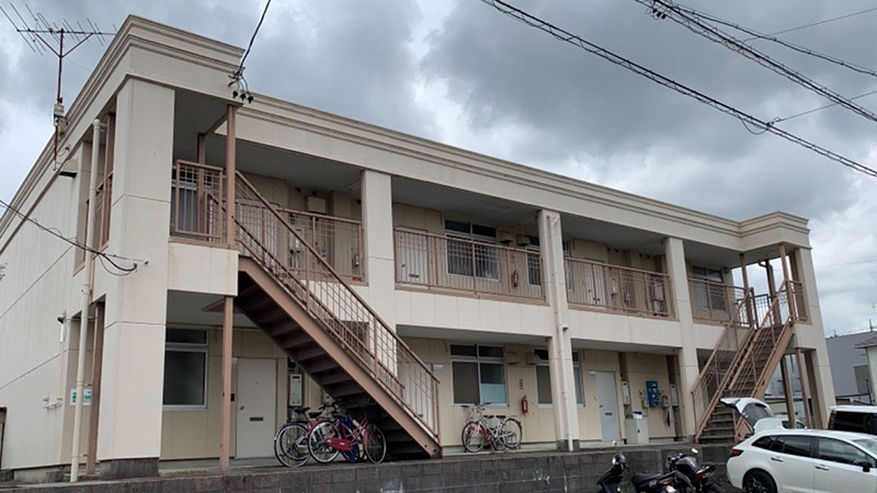 豊田市　S様　アパート付帯部・鉄部塗り替え工事Before写真